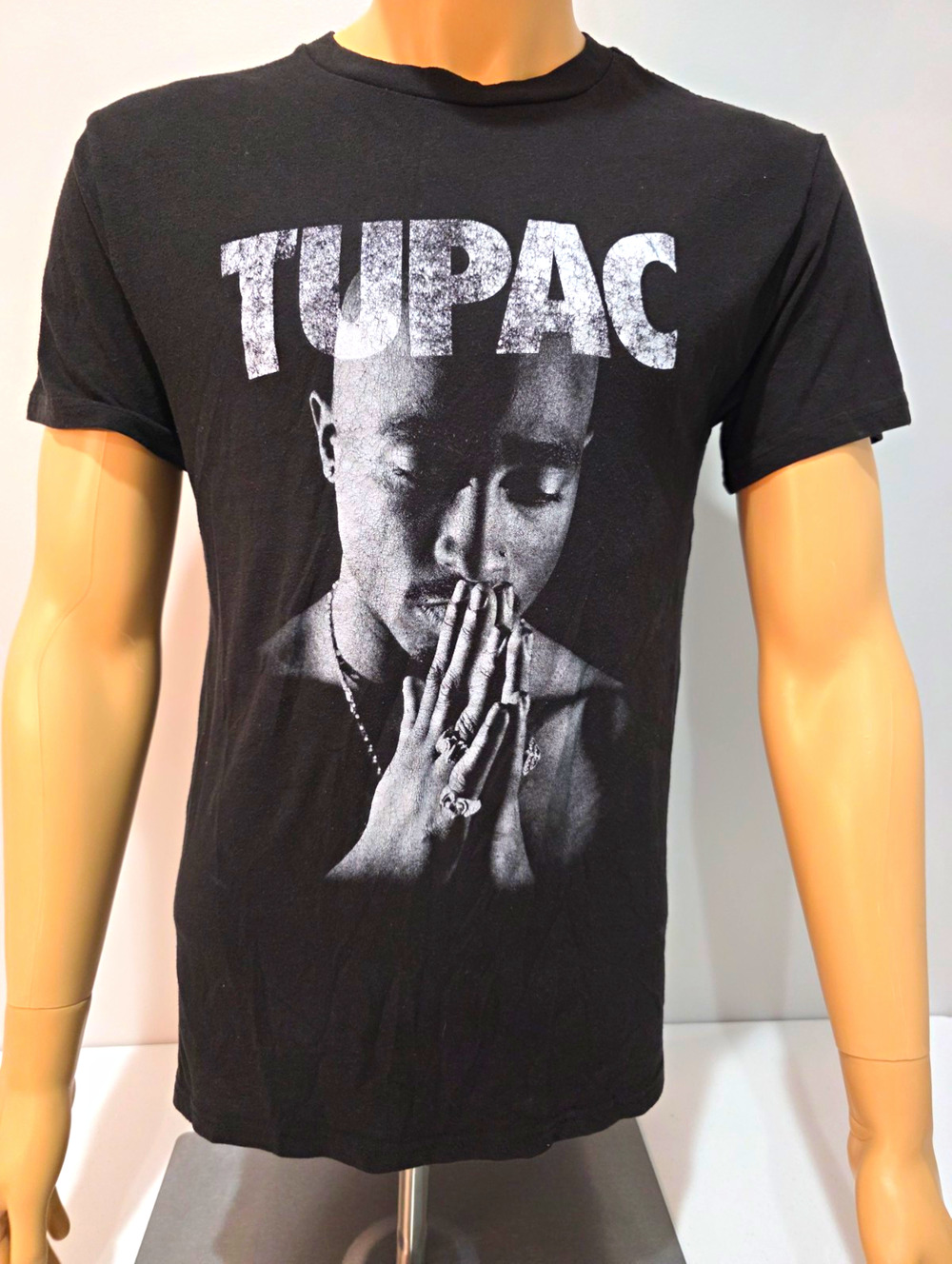 2Pac Tupac Shakur T Shirt Mens Medium Black Rap Hip Hop Graphic Tee 2020